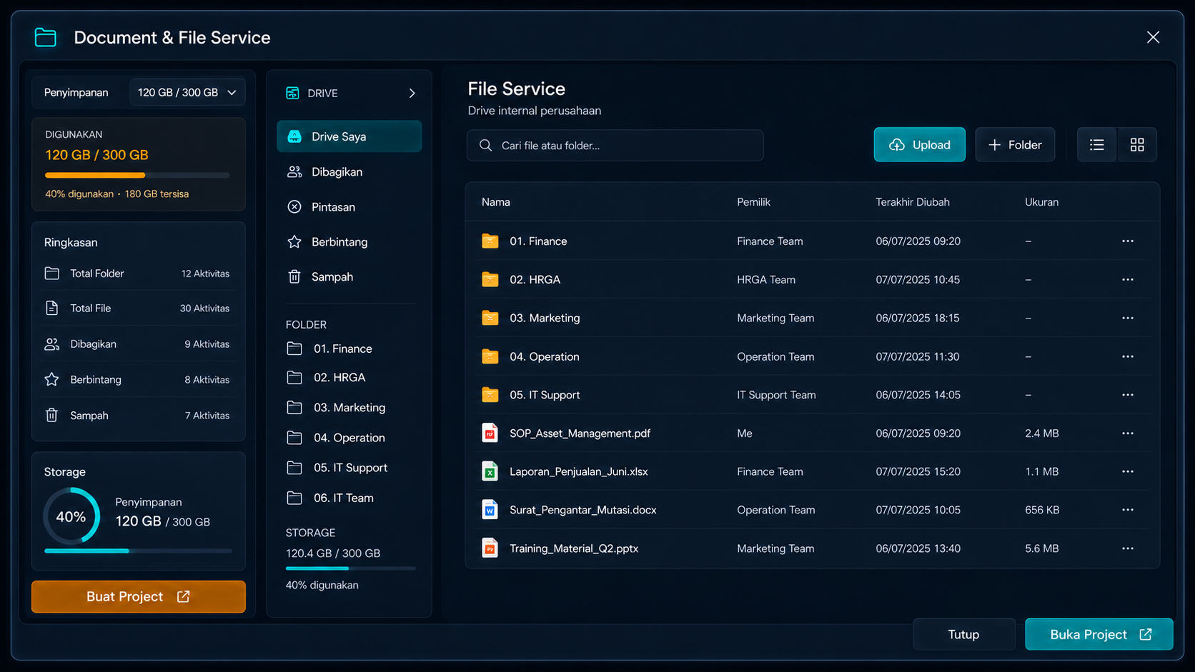 Google Drive File Service screenshot
